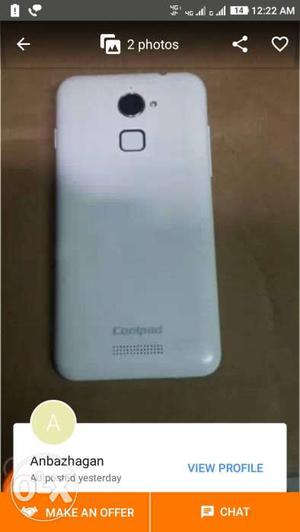 Coolpad note 3 sales with charger only fresh