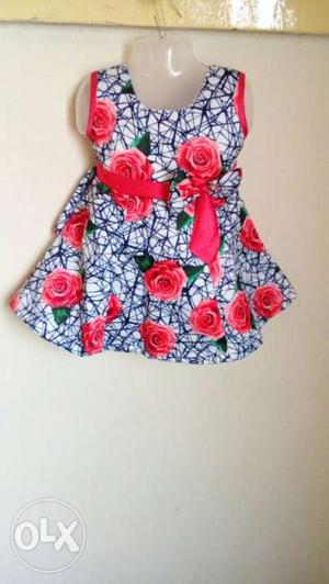 Cotton frocks with tag available in different sizes and