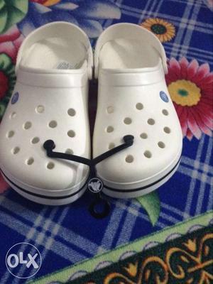 Crocs white colour 9size,never used,orderd size