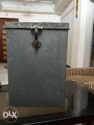 Gray Metal Frame Container