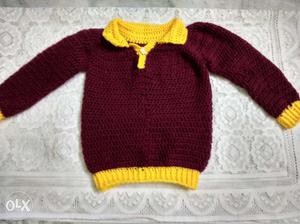 Hand-woven Harry Potter jumper. Size: 2-3 year old