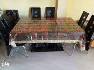 Important dinning table whit 6chairs now new