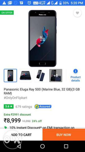 Its Panasonic eluga ray 500.if anyone is