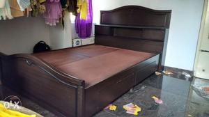 One year old double cot with bed with huge