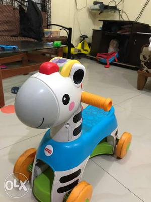 One year old zebra tunes fisher price toy in
