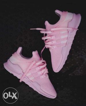 Pair Of Pink Adidas EQT