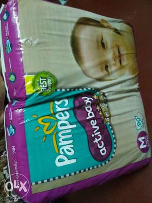 Pampers Active baby diapers taped medium size (