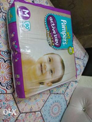 Pampers Diaper At High Discount. M Size. Pack of 90 pcs.