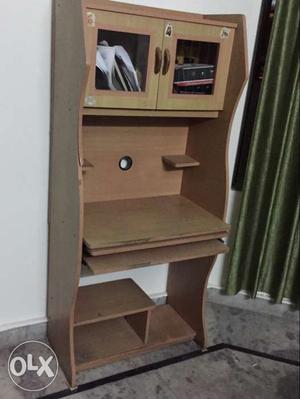 Pc computer cupboard with keyboard mouse speaker