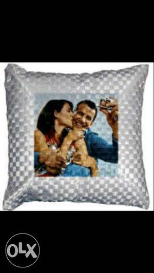 Photo printed personalised pillow