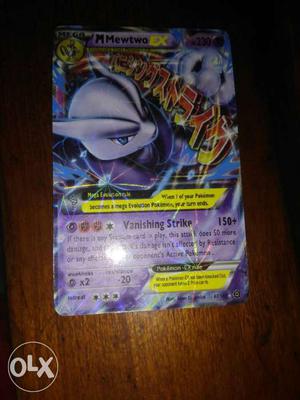 Pokemon Mewtwo Ex Card