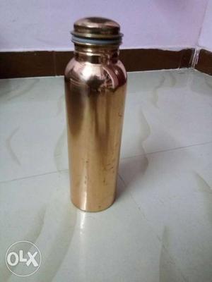Recently purchased copper water bottle