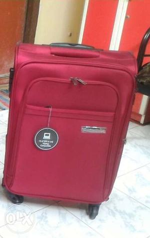 Red And Black Travel Luggage
