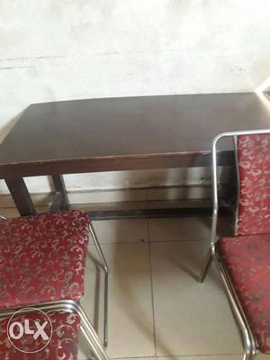 Restaurant table 4ft wooden polished & other use