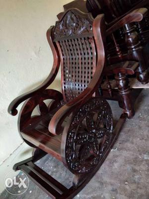 Rocking chair made of pure local Rose wood, visit