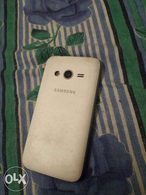 Samsung s duos 3, white and metallic body,
