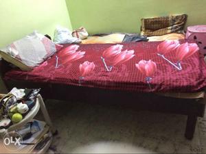 URGENT SALE of single bed highly durable walnut