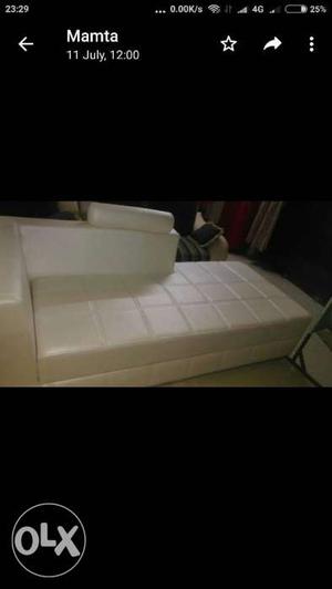 White Suede Couch Screenshot