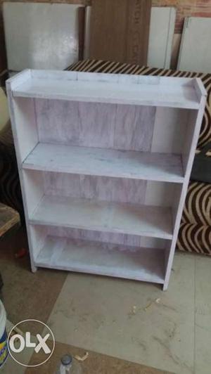 White Wooden 3-layered Shelf