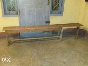 Wooden bench 7 feets long. Good condition.