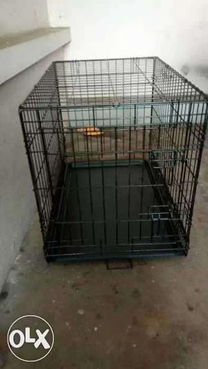 30 inch foldable dog cage with tray