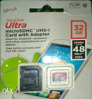 32GB SanDisk Ultra Plus Micro SD Card pack memory crd 10