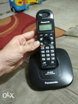 Black Panasonic Cordless Phone