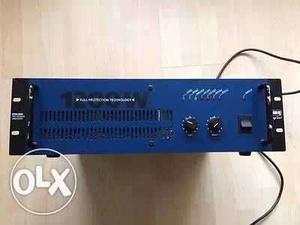 Blue And Black Audio Amplifier