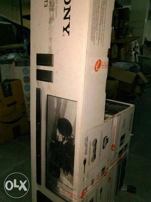 Brown Sony Flat Screen TV Box