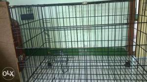 Dog or cat cage size 50cm x 75cm black colour top