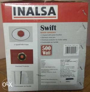 INALSA Mixer Grinder unused brand new for sell