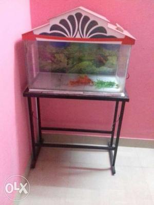 Red And White Fish Tank Frame