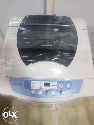 Samsung silver nano top load washing machine with free