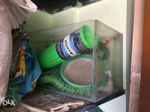 Set of three fish tanks for sale. accessories
