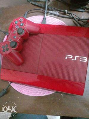 Sony PS3 mint condition. 500gb red colour. games