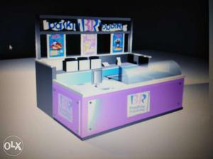 This is Baskin Robbins Ice cream palrour kiosk