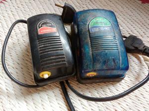 Two Black And Blue Pet Tank Water Pumps