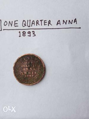 125 years old, Historical, One quarter Anna