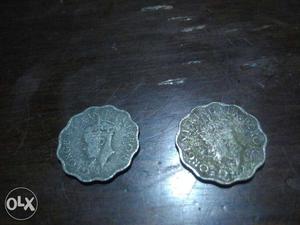 77 years old coins 1 anna