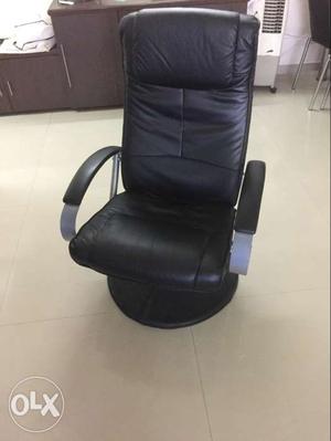Black And Gray Recliner Arm Chair