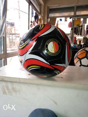 Black And Red Soccer Ball