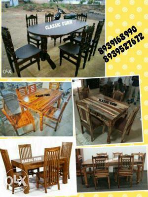 Brand new offer price teak wooden dining table set