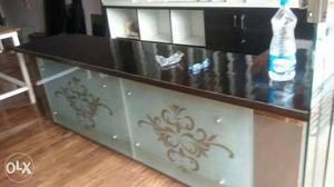 Brown Wooden counter