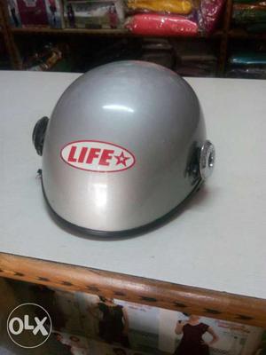 Grey Life Half-face Helmet