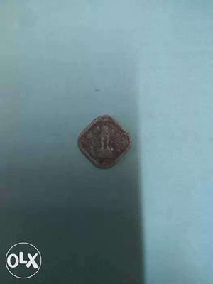 Indian 5 paisa coin 