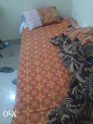 Orange And Red Bed Sheet