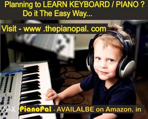PIANO - KEYBOARD STICKERS for Beginners - PianoPal (Brand