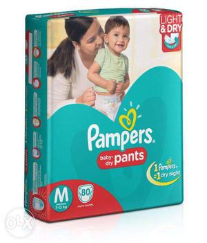 Pampers Pants Diapers Medium Sze 80 pc Pack - M (80 Pieces)