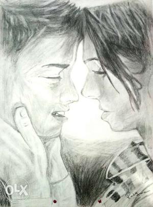 Pencil Sketch Of Man And Woman