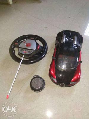 Red And Black Bugatti Veyron RC Toy